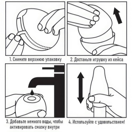Мастурбатор-яйцо Masturbator Egg Riffle Satisfyer 