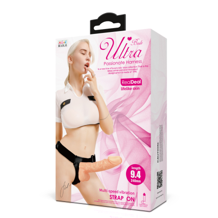 Реалистичный страпон на трусиках с вибрацией Baile Ultra Passionate Harness