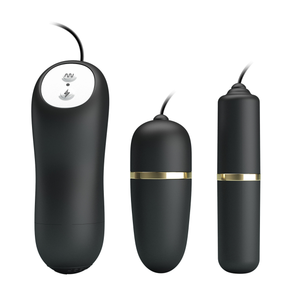 Набор вибропуль с электростимуляцией Pretty Love Double Vibro-Bullets