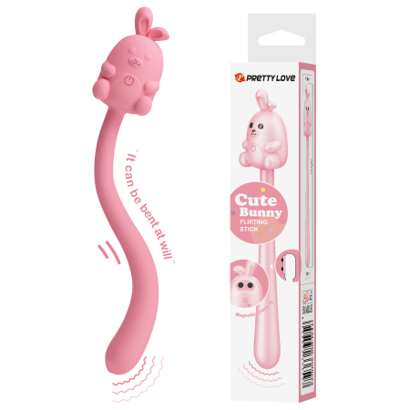 Гибкий вибратор Pretty Love Cute Bunny Розовый