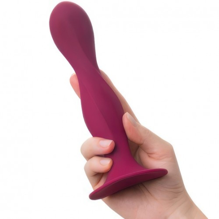 Фаллос Satisfyer Double Ball-R со смещенным центром тяжести красный 18 см