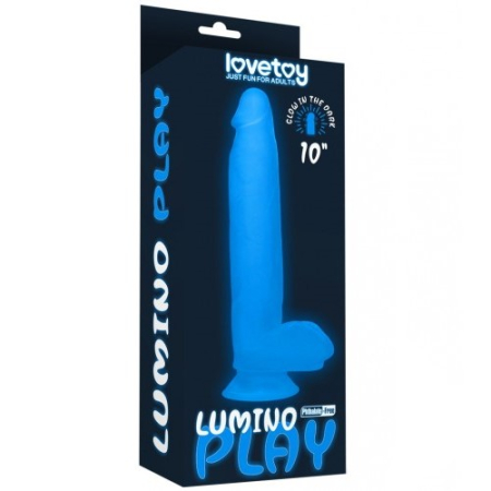 Светящийся в темноте фаллос на присоске Lumino Play Dildo 26 см
