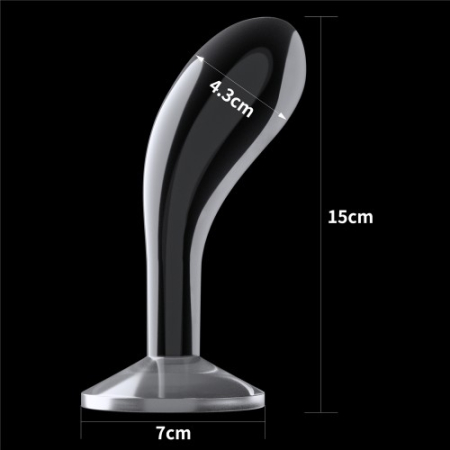Прозрачный стимулятор простаты Lovetoy Flawless Clear Prostate Plug 15 см