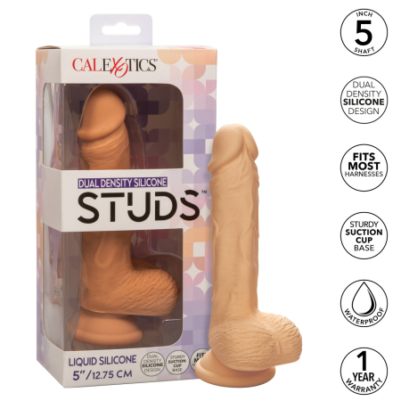 Реалистичный фаллоимитатор на присоске из силикона Dual Density Silicone Studs 12,75 см