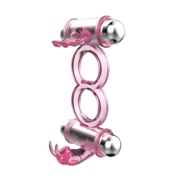 Двойное эрекционное кольцо Baile Bunny Snuggles Cock Clit Ring