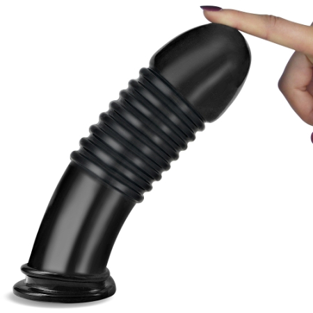 Черный фаллоимитатор King-Sized Anal Bumper 20 см