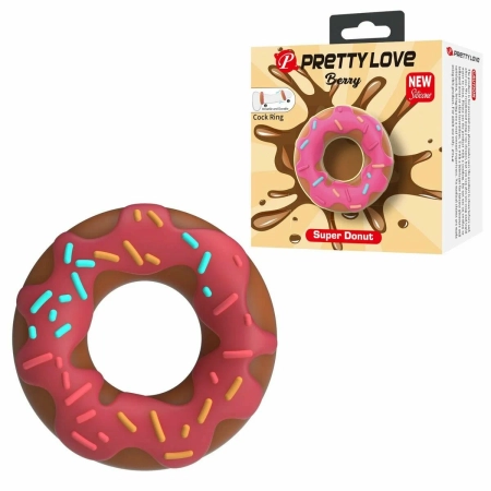 Эрекционное кольцо в виде пончика Pretty Love Berry