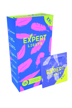 Презервативы ультратонкие увеличенного размера EXPERT Lights XXL (15 шт)