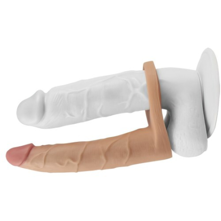 Насадка для двойного проникновения с вибрацией The Ultra Soft Double 17 см
