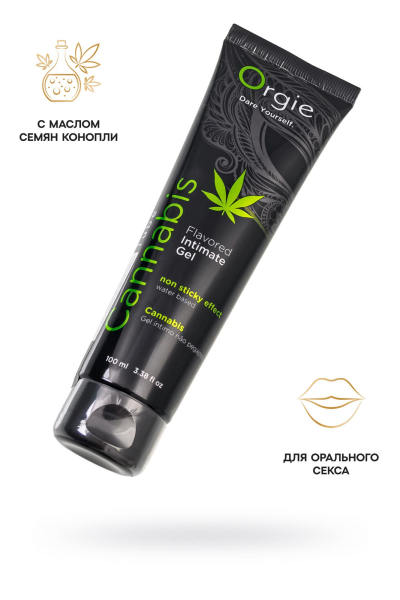 Съедобный лубрикант на водной основе со вкусом конопли ORGIE Lube Tube Cannabis 100 мл