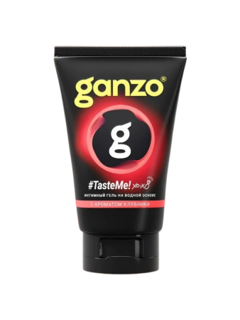 Интимная смазка на водной основе со вкусом клубники  GANZO Taste me (100 мл)