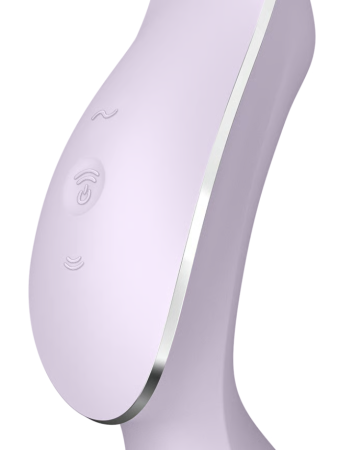 Вакуумный вибростимулятор для клитора и точки G фиолетовый Curvy Trinity 2 Satisfyer (EU+World version)