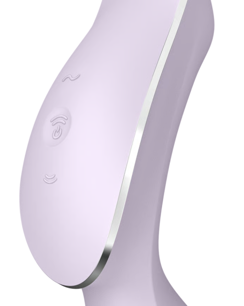 Вакуумный вибростимулятор для клитора и точки G фиолетовый Curvy Trinity 2 Satisfyer (EU+World version)