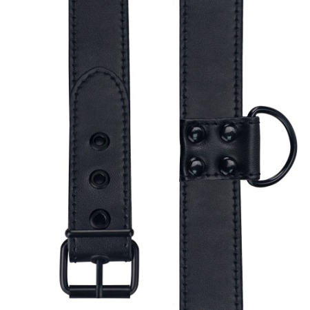 Ошейник с поводком на цепи Bondage Fetish Black Matt Collar With Leash