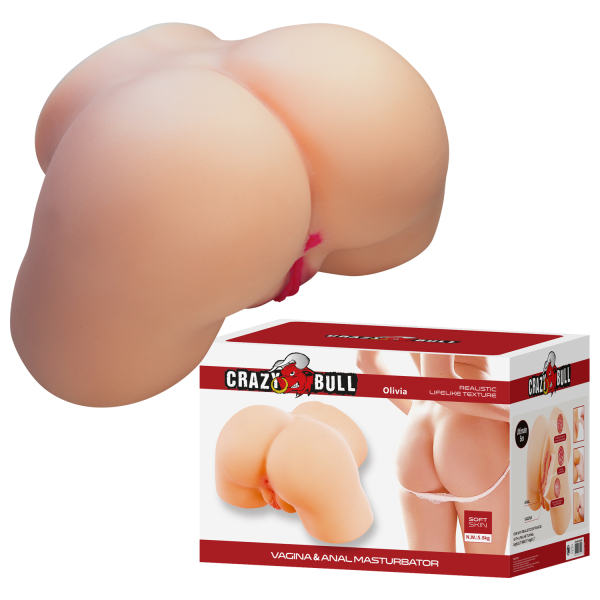 Реалистичный мастурбатор с вагиной и анусом Crazy Bull Olivia