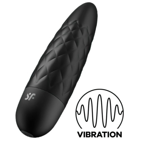 Перезаряжаемый мини-вибратор чёрный Ultra Power Bullet 5 Satisfyer 