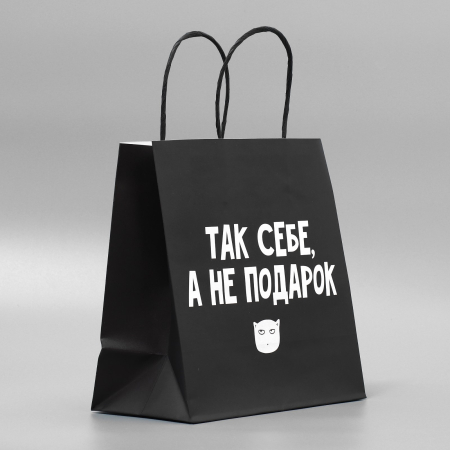 Пакет подарочный «Так себе Подарок», 22 × 22 × 11 см 3907837
