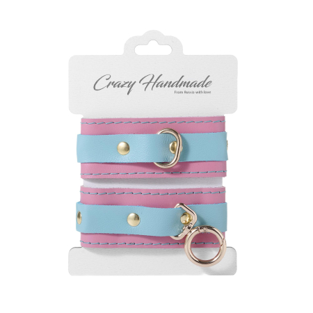 Оковы скругленные комбинированные (золото) Crazy Handmade