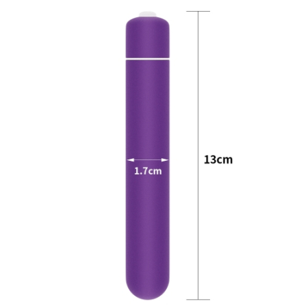 Мини-вибратор X-Basic Bullet Lovetoy с 10 режимами фиолетовый