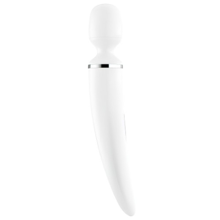 Вибромассажер перезаряжаемый белый Wand-er Women Satisfyer 