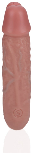 Двусторонний фаллоимитатор RealRock U Shape Realistic Double Dildo 12,7 см