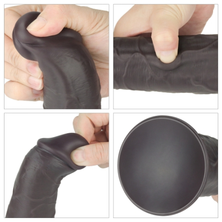 Реалистичный фаллоимитатор Dual Layer Silicone Nature Cock 20 см