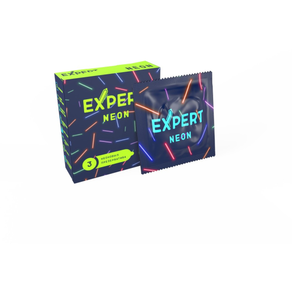 Презервативы светящиеся EXPERT Neon (3 шт)