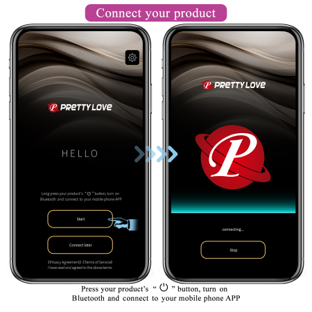 Виброяйцо с управлением от смартфона Pretty Love Abner