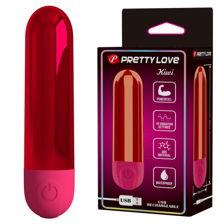 Вибропуля Pretty Love Kiwi красная