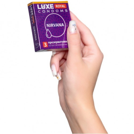 Презервативы с дополнительной смазкой Luxe Royal Nirvana 3 шт