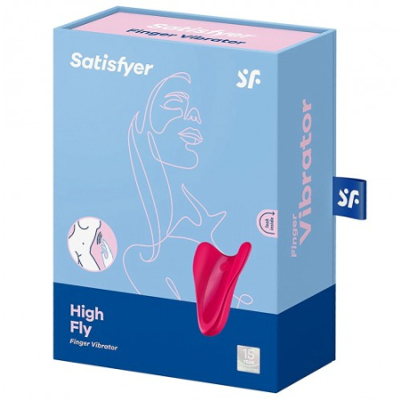 Перезаряжаемый вибратор на палец красный High Fly Satisfyer 