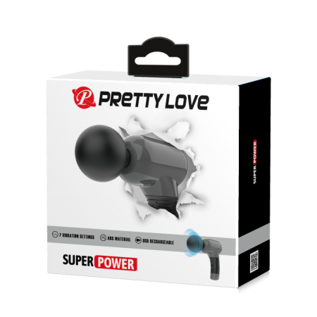 Вибромассажер с рукоятью Pretty Love Super Power черный