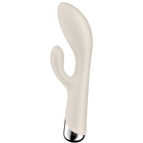 Вибратор-кролик с ротацией бежевый Spinning Rabbit 1 Satisfyer