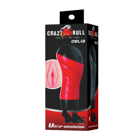 Реалистичный мастурбатор в колбе Crazy Bull Delia