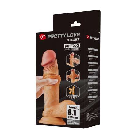 Реалистичный фаллоимитатор на присоске Pretty Love Creel 