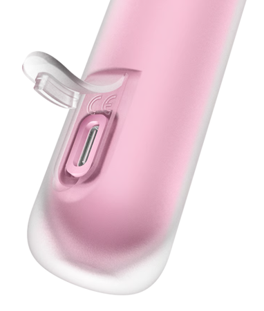 Вакуумно-волновой бесконтактный стимулятор клитора розовый First Kiss Satisfyer 