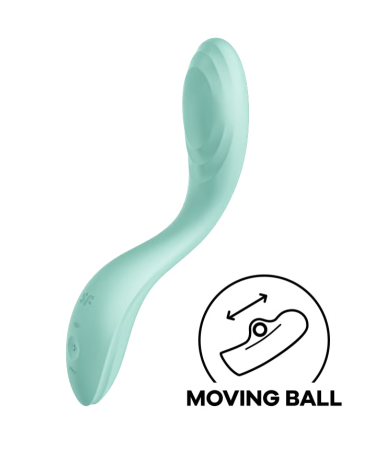 Вибратор для точки G с катающимся шариком мятный Rrrolling Pleasure Satisfyer 