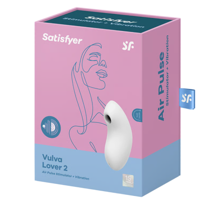 Вакуумно-волновой стимулятор клитора с вибрацией белый Vulva Lover 2 Satisfyer 