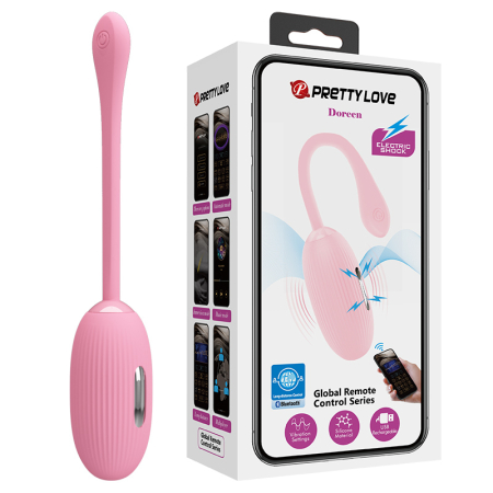 Перезаряжаемое виброяйцо с электростимуляцией Pretty Love Doreen