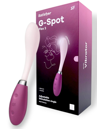 Гибкий вибратор для точки G розовый G-Spot Flex 3 Satisfyer 