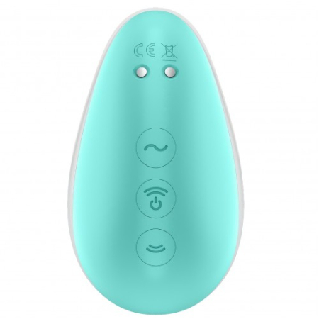 Вакуумно-волновой стимулятор с вибрацией мятно-розовый Pixie Dust Satisfyer 
