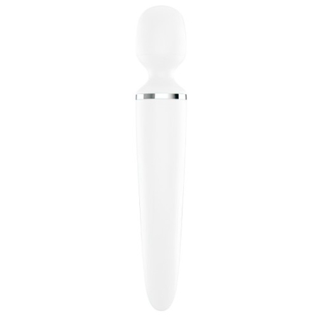 Вибромассажер перезаряжаемый белый Wand-er Women Satisfyer 