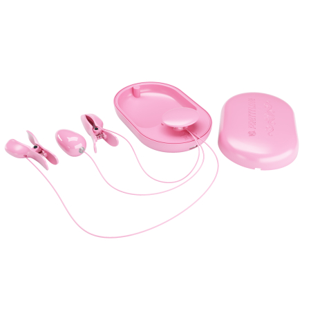 Набор виброклипс с электростимуляцией и пробкой в кейсе Pretty Love Surprise Box