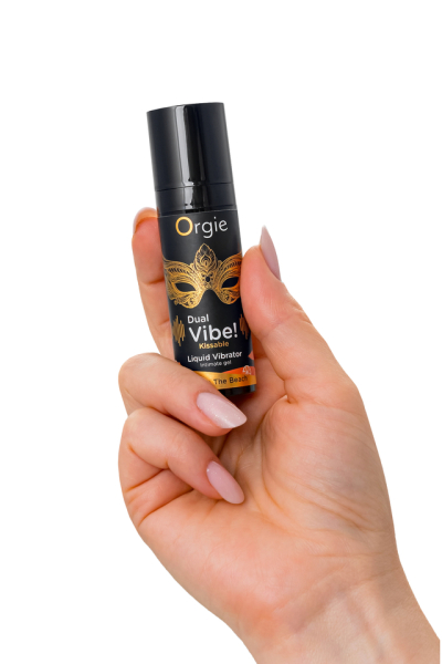 Съедобный жидкий вибратор со вкусом коктейля "Секс на пляже" DUAL VIBE! KISSABLE 15 мл