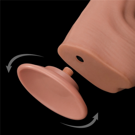 Реалистичный фаллоимитатор на присоске Sliding-Skin Dual Layer Dong 31 см