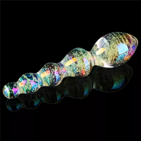 Светящийся стеклянный фаллоимитатор Twilight Gleam 16 см