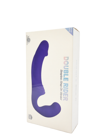 Безремневой страпон с вибрацией Aphrodisia Double Rider 22 см