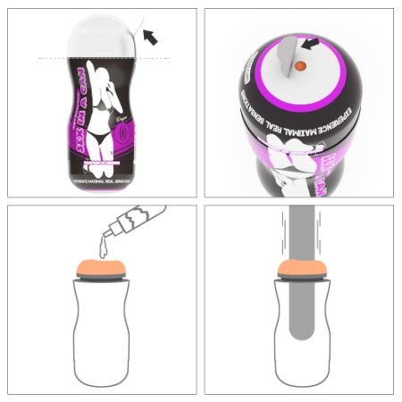 Мастурбатор в колбе вагина Sex In A Can Vagina Stamina Tunnel