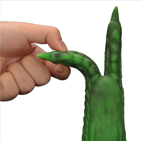Вибратор в форме лапы с двумя когтями - Double-Claw Vibrating Silicone Dildo Savage Charm 10 режимов вибрации