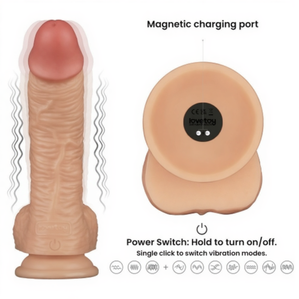 Страпон с вибрацией Ingen 22 см L/XL/XXL